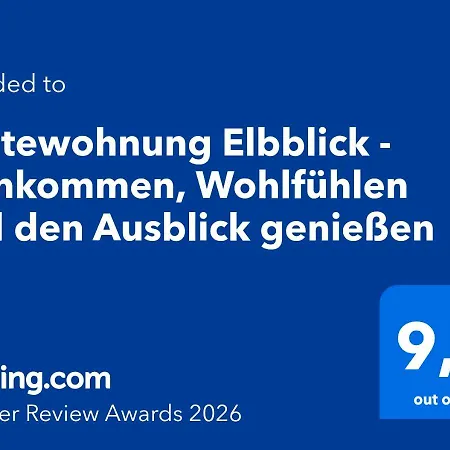 Gaestewohnung Elbblick - Reinkommen, Wohlfuehlen Und Den Ausblick Geniessen Apartment