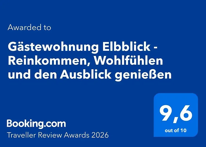 Gaestewohnung Elbblick - Reinkommen, Wohlfuehlen Und Den Ausblick Geniessen Apartment